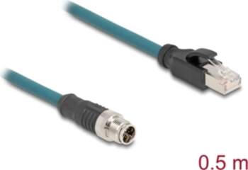 Delock M12 Adapter Cable X-coded 8