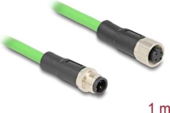 Delock M12 Cable D-coded 4 pin
