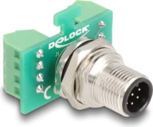 Delock M12 Transfer Module Adapter A-coded