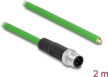 Delock Network cable M12 4 pin