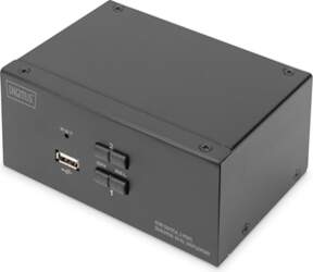 Digitus KVM Switch, 2-Port, Dual Display