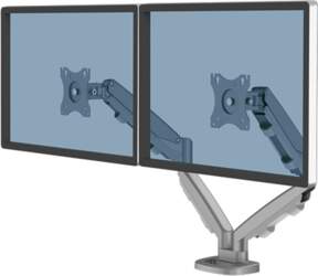 Fellowes Eppa Double monitor arm silver