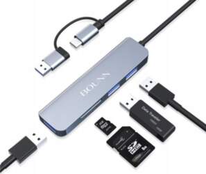 HUB USB Bounn Adapter 5w2 USB/Type-C