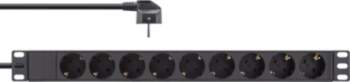 InLine 19" Socket strip, 9-way protective
