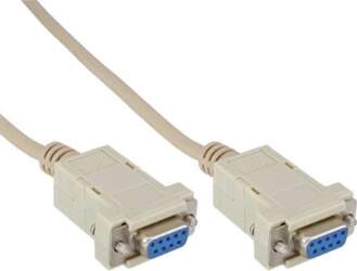 InLine DB-9 - DB-9, 2m, Szary