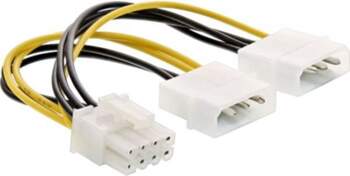 InLine Molex x2 - PCIe 8-pin