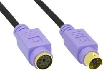 InLine PS/2 - PS/2, 2m, Czarny