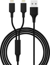 Kabel USB USB-A - 2x Lightning