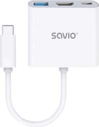 Stacja/replikator Savio 3w1 USB-C (AK-48) SAVIO