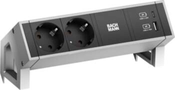 Bachmann DESK2 2xprotective contact USB A&C