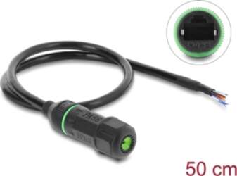 Delock Cable RJ45 jack to open