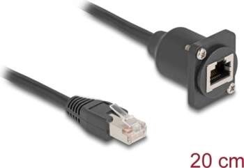 Delock D-Type RJ45 cable plug to