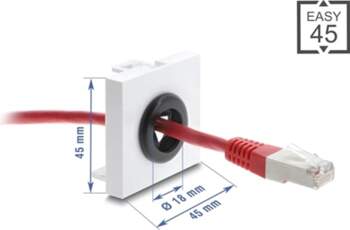 Delock Easy 45 Cable Bushing round