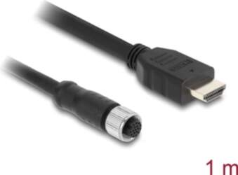 Delock M12 Cable A-coded 17 pin