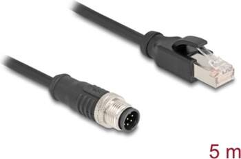 Delock M12 Cable A-coded 8 pin
