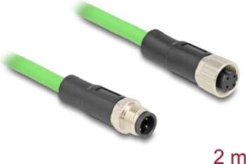 Delock M12 Cable D-coded 4 pin