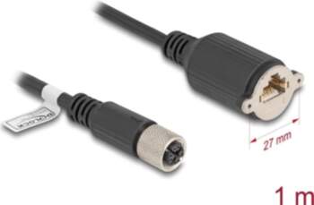 Delock M12 Cable X-coded 8 pin