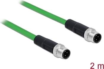 Delock Network cable M12 4 pin