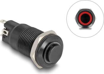 Delock Push Switch for Installation black