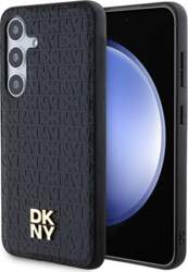 DKNY Leather Pattern Metal Logo MagSafe