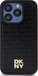 DKNY PU Leather Repeat Pattern Stack