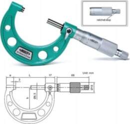 Insize MIKROMETR 75-100 STANDARD /CERT. 3203-100A