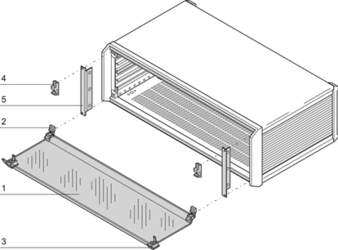 Schroff PropacPRO Front Hood, Bottom Hinged