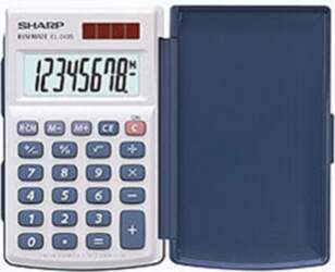 Sharp EL-243S calculator Pocket Basic Silver