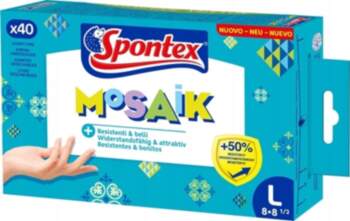 Spontex Spontex Einmalhandschuhe Mosaik 40er Pack
