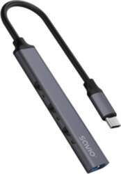 Adapteris Savio USB-C – 3 ×