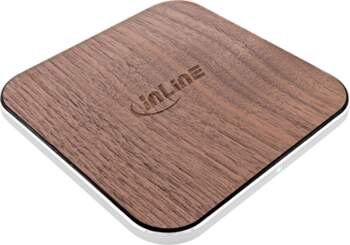 Adowarka InLine Qi woodcharge* bezprzewodowa szybka