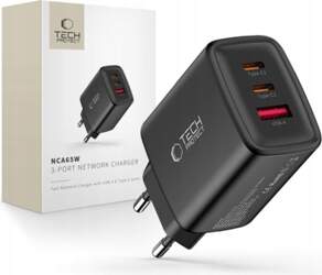 Adowarka Tech-Protect NCA65W-GAN sieciowa 1x USB-A