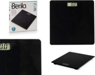 Black digital scale, 2×AAA, max weight