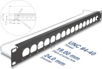 Delock 19" D-Type Patch Panel with