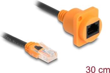 Delock D-Type RJ45 cable plug to