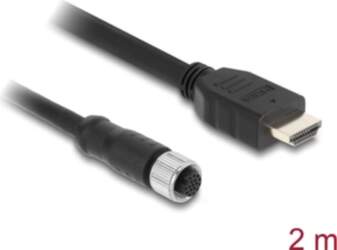 Delock M12 Cable A-coded 17 pin