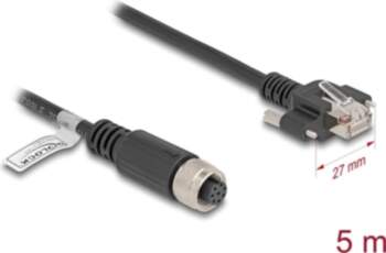 Delock M12 Cable A-coded 8 pin
