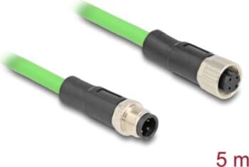 Delock M12 Cable D-coded 4 pin