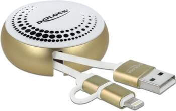 Delock USB 2 in 1 Retractable