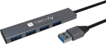 HUB USB Techly Hub USB 4-portowy