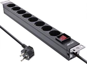 InLine InLine® 19" socket strip, 8-way