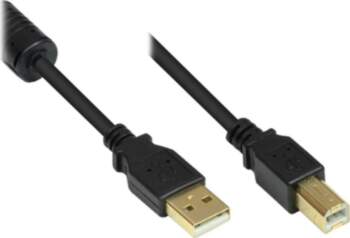 Kabel USB Alcasa USB-A - USB-B