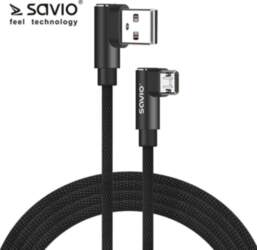 Kabel USB Savio USB-A - microUSB