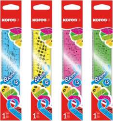 Lineāls KORES ELASTIC, elastīgs, 15 cm