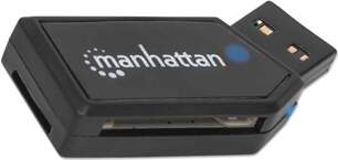 Manhattan USB-A Mini Multi-Card Reader/Writer, 480