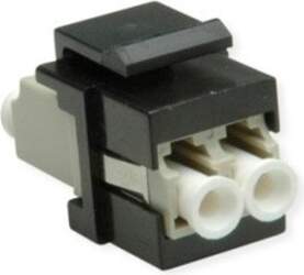 Roline Fiber Optic Keystone Jack, LC/LC