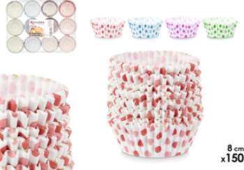 Set of 150 paper baking forms