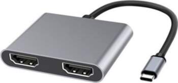 Stacja/replikator MicroConnect USB-C (USB3.1CHDMIX2) USB3