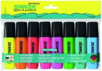 STANGER highlighter, 1-5 mm, set 8