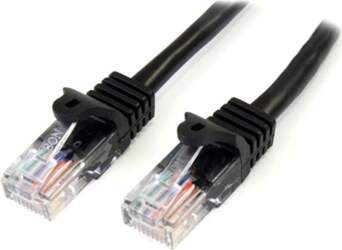 StarTech CAT 5E Czarny Patchcord 2M